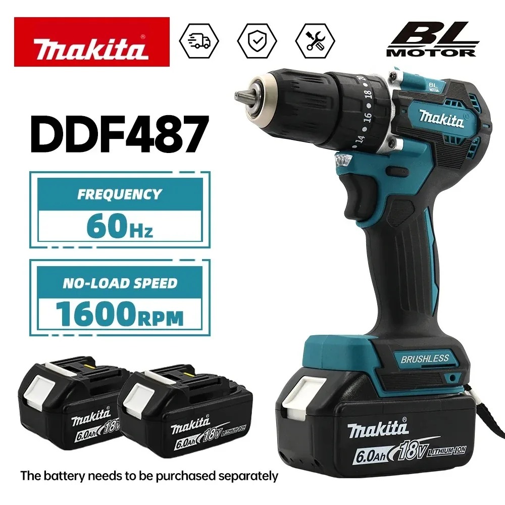 Makita Drill Ddf484 - 2026 마키타 DDF487 18V 브러시리스 무선