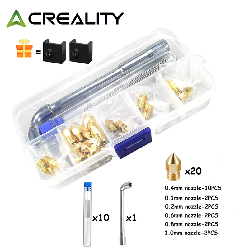 CREALITY 20개 MK8 황동 노즐 0.2/0.4 - Creality Printer Ender 3 리뷰 및 가격