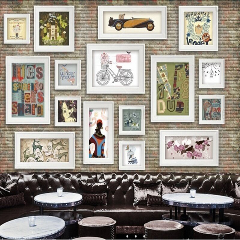 향수를 불러일으키는 장식 그림 사진 벽 식당 바 상업용 - Commercial Wallpaper Printing 리뷰 및 가격