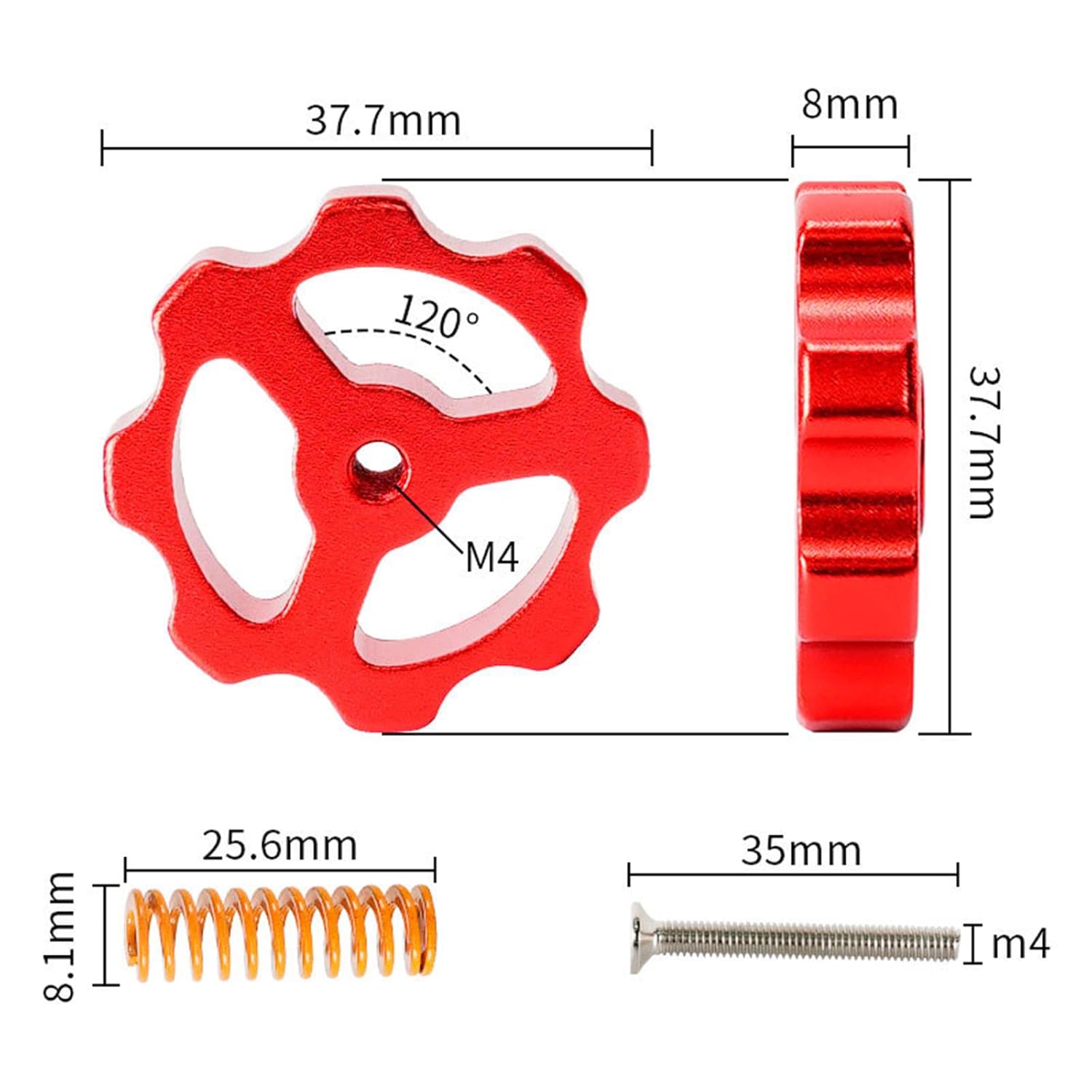 크리얼리티 메탈 레벨링 너트, 핸드 트위스트 너트 세트 - Creality Printer Ender 3 리뷰 및 가격