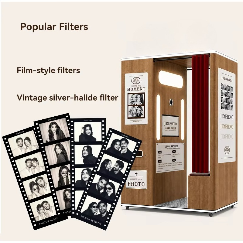 맞춤형 빈티지 셀카 포토 부스 키오스크 스마트 인터랙티 - Commercial Photo Printing Kiosk 리뷰 및 가격
